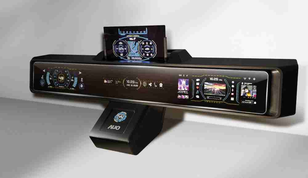 欧陆注册Micro LED沉浸式车舱显示方案结合 可卷式、、可伸缩的Micro LED应用并可呈现不同的质感纹路，，，展现人性化设计